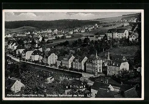 AK Oberschlema /Erzgeb., Gesamtansicht des Radiumbades