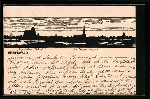 AK Greifswald, Skyline der Stadt