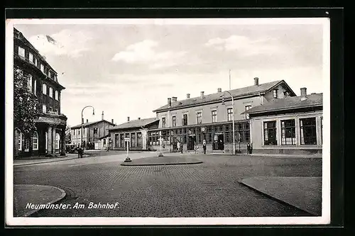 AK Neumünster, Partie am Bahnhof