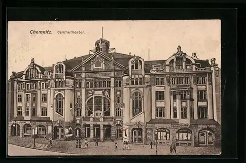 AK Chemnitz, Blick auf das Centraltheater
