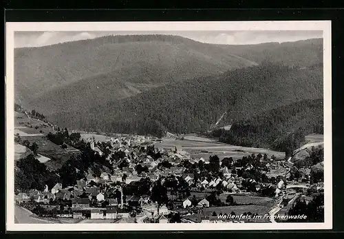 AK Wallenfels im Frankenwalde, Gesamtansicht aus der Vogelschau