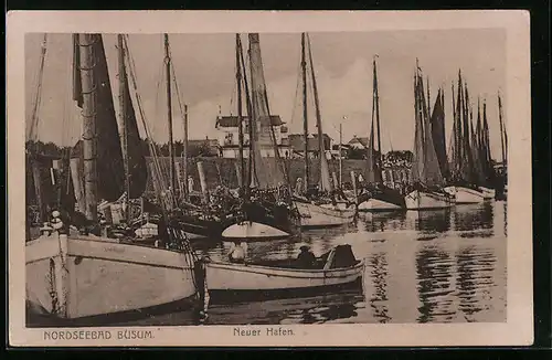 AK Büsum, Neuer Hafen mit Booten