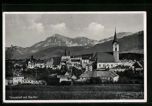 AK Teisendorf, Ortsansicht mit Staufen