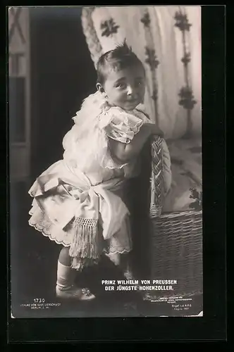 AK Prinz Wilhelm als Kleinkind im Kleidchen