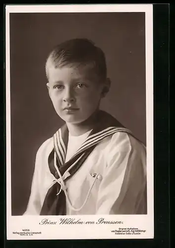 AK Prinz Wilhelm von Preusssen im Matrosenhemd