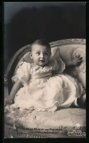 AK Prinz Wilhelm als Kleinkind im Kleidchen