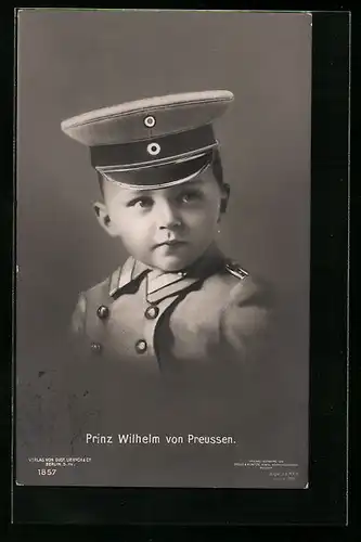 AK Prinz Wilhelm als kleiner Knabe in Uniform