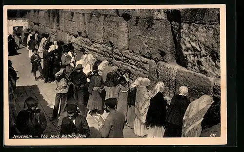 AK Jerusalem, Jüdische Frauen an der Klagemauer
