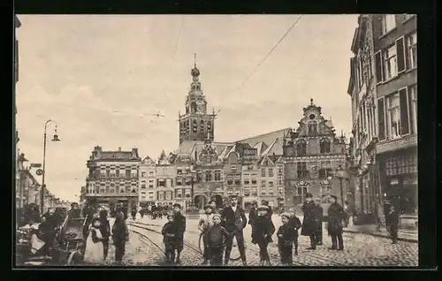 AK Nijmegen, Groote Markt met Wang en St. Stevenskerk