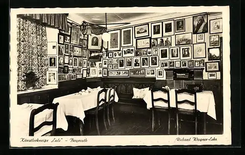 AK Bayreuth, Künstlerkneipe Eule, Richard Wagner-Ecke