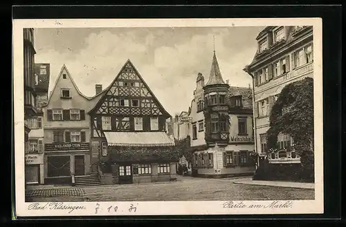 AK Bad Kissingen, Partie am Markt