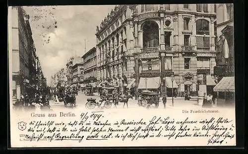 AK Berlin, Geschäfte in der Friedrichstrasse