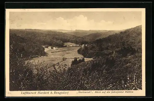 AK Hardert bei Rengsdorf, Marienruh, Blick auf die Jahresfelder Mühlen