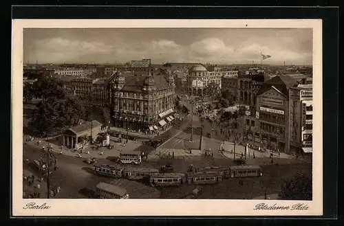 AK Berlin-Tiergarten, Potsdamer Platz, Strassenbahn