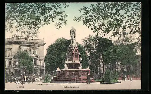 AK Berlin-Tiergarten, Rolandbrunnen