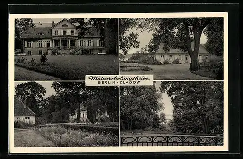 AK Berlin-Kladow, Müttererholungsheim, verschiedene Perspektiven