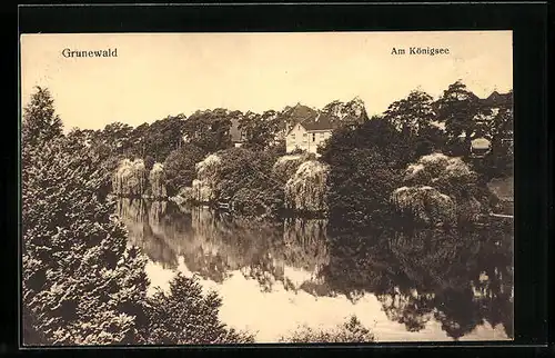 AK Grunewald, Partie mit Villen am Königsee