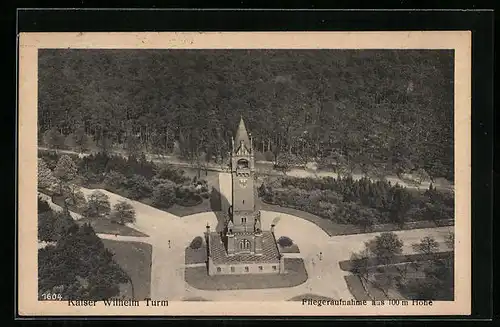 AK Grunewald, Kaiser Wilhelm Turm, Fliegeraufnahme