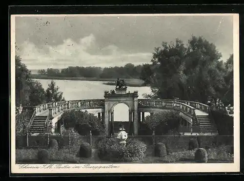 AK Schwerin, Partie im Burggarten