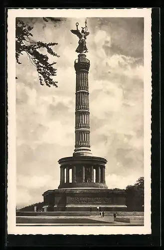 AK Berlin, Blick auf die Siegessäule, Goldelse