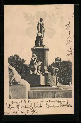 AK Berlin, Das neue Bismarckdenkmal