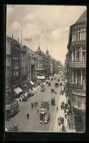 AK Berlin, Blick auf die Friedrichstrasse