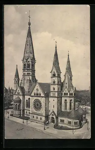 AK Berlin-Charlottenburg, Ansicht Kaiser Wilhelm-Gedächtniskirche