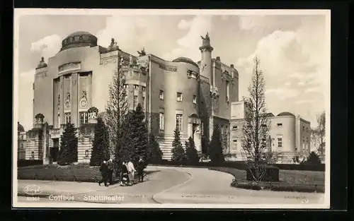 AK Cottbus, Blick auf das Stadttheater