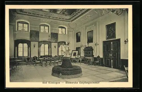 AK Bad Kissingen, Bismarcks Empfangszimmer