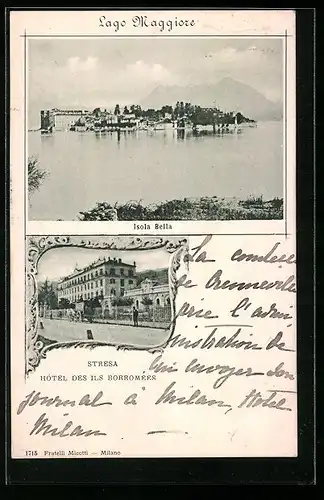 AK Stresa, Lago Maggiore, Isola Bella, Hotel des ils Borromées