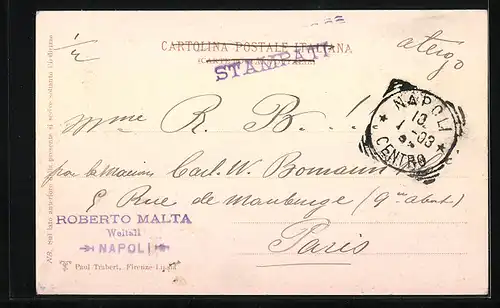 AK Posilipo, Panorama visto dal Corso V. Emanuele