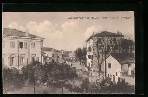AK Cervignano nel Friuli, Piazza e Via XXIV maggio