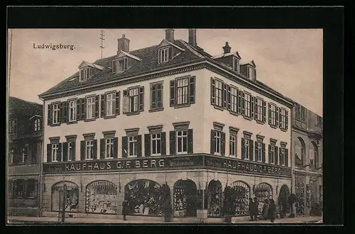 AK Ludwigsburg, Kaufhaus G. F. Berg