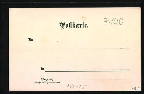 Lithographie Ludwigsburg, 25. Schwäbisches Liederfest 1898, Haupteingang zum Festplatz