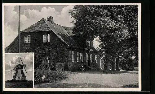 AK Lindhöft /Kr. Eckernförde, Gasthaus Zur Mühle von H. Hauschild