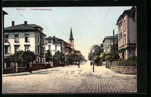 AK Giessen, Blick in die Frankfurterstrasse