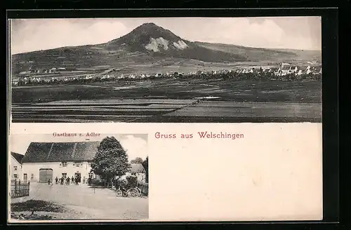 AK Welschingen, Gasthaus zum Adler, Gesamtansicht