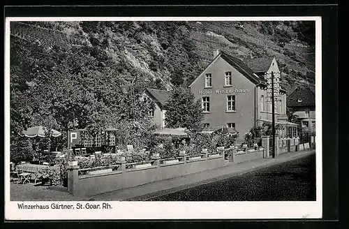 AK St. Goar /Rhein, Hotel und Restaurant Winzerhaus Gärtner