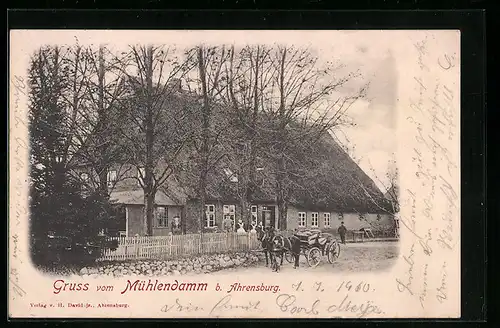 AK Ahrensburg, Gasthaus Mühlendamm