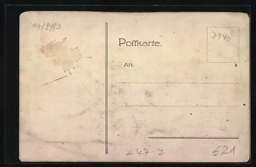 Künstler-AK Ludwigsburg, Klasse VI a, Einjähriges 1918, Oberschule