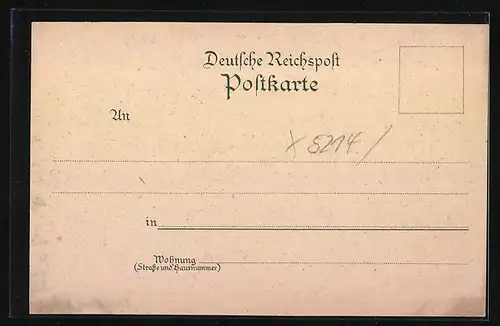 Lithographie Gräfenroda, Gasthaus Dörrberger Hammer