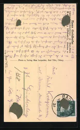 AK Bad Tölz, Hotel Haus Goldhofer