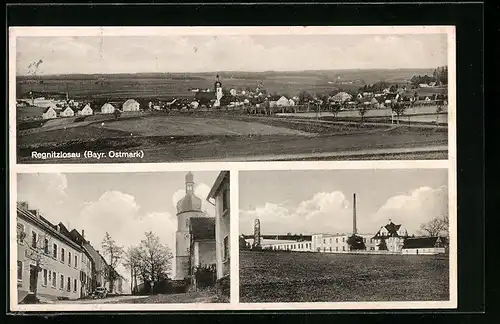 AK Regnitzlosau /Bayr. Ostmark, Teilansicht, Ortspartien