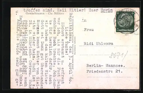 AK Regnitzlosau /Bayr. Ostmark, Teilansicht, Ortspartien