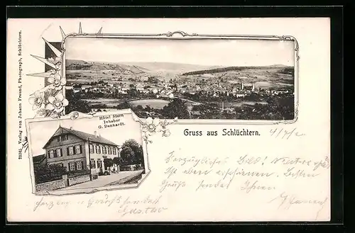 AK Schlüchtern, Hotel Stern, Ortsansicht