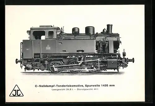 AK C-Nassdampf-Tenderlokomotive der Arn. Jung Lokomotivfabrik GmbH, Leergewicht 34,5 t