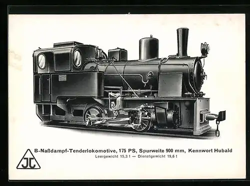 AK B-Nassdampf-Tenderlokomotive, Kennwort Hubald, Jung Lokomotivfabrik GmbH