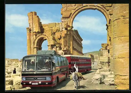 AK Bus der Rotel-Tours, das rollende Hotel, auf einer Reise im Orient