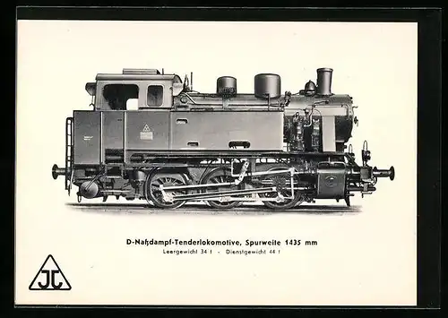 AK D-Nassdampf-Tenderlokomotive der Firma Jung, Leergewicht 34 t