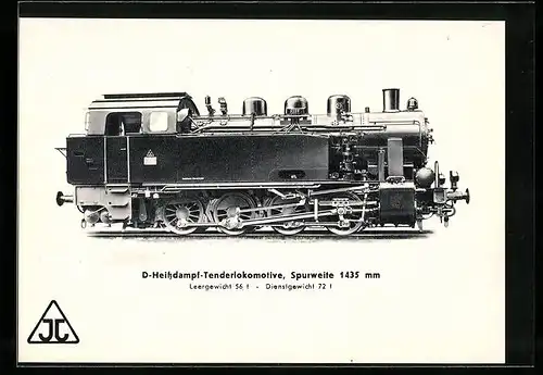 AK D-Heissdampf-Tenderlokomotive der Firma Jung, Leergewicht 56 t